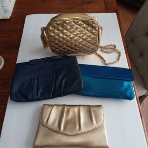 Bag lot of 4 clutch purse shoulder leather wristlet Handbags Unworn